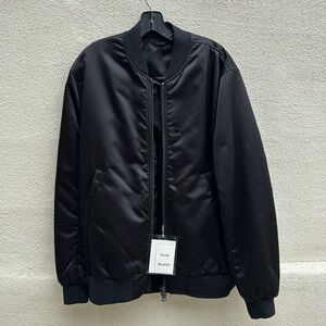 New with tags Acne Studios black bomber jacket men’s Size 48.